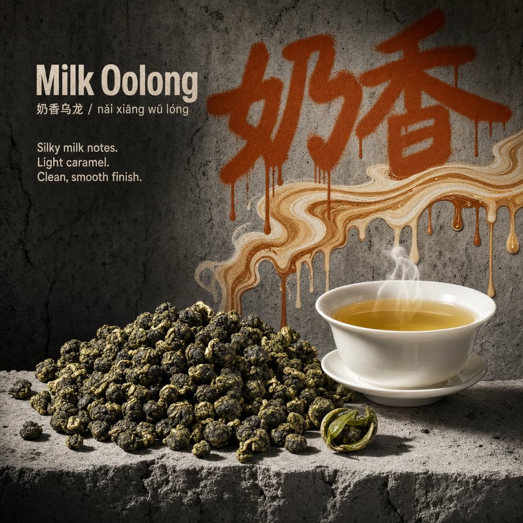 The design — Nǎi Xiāng Oolong