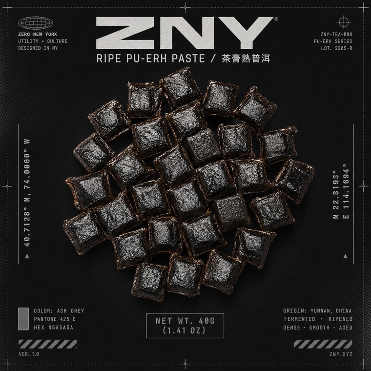 The design — Ripe Pu-erh Paste