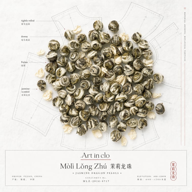 The design — Mòlì Lǒng Zhú