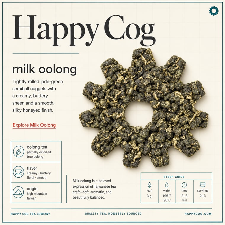 The design — Nǎi Xiāng Oolong