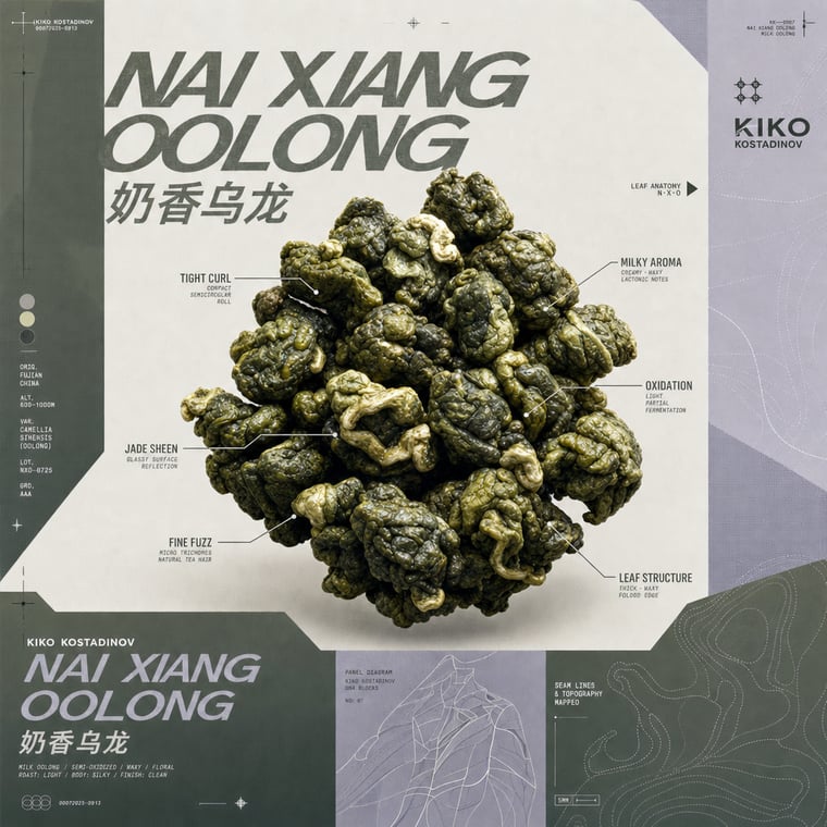 The design — Nǎi Xiāng Oolong
