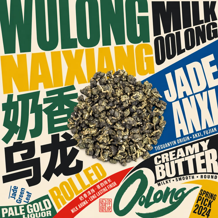The design — Nǎi Xiāng Oolong