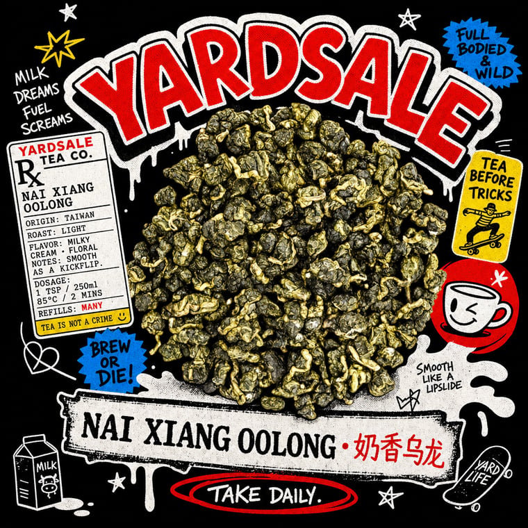 The design — Nǎi Xiāng Oolong