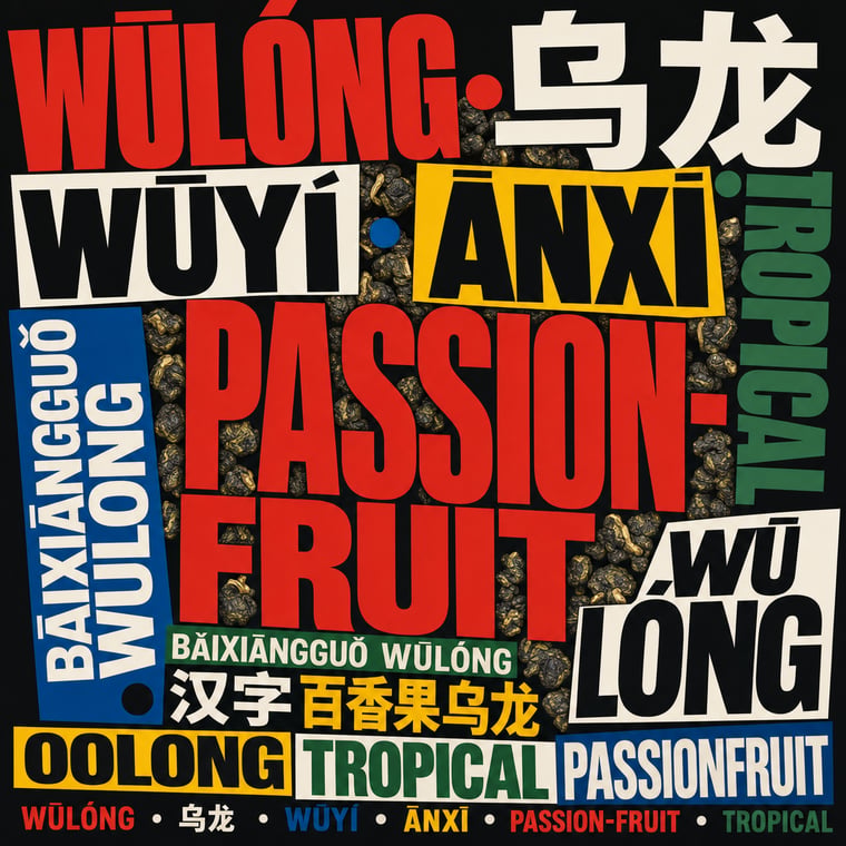 The design — Passion-Fruit Oolong