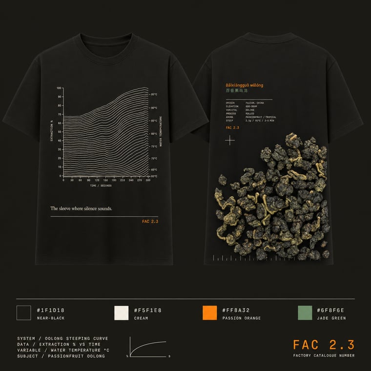 The design — Passion-Fruit Oolong