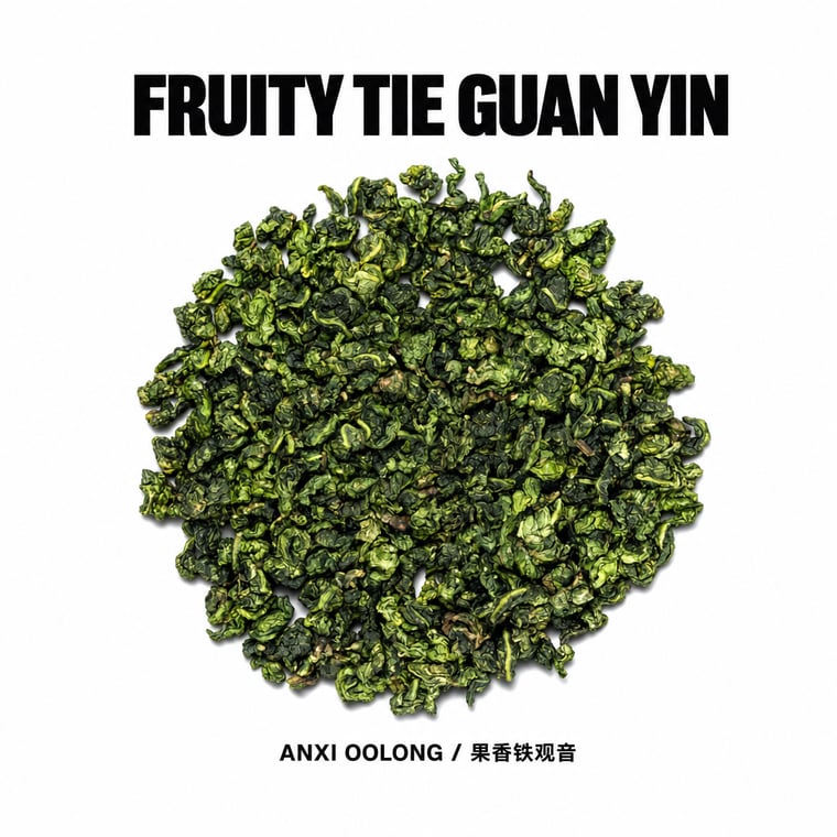 The design — Fruity Tie Guan Yin