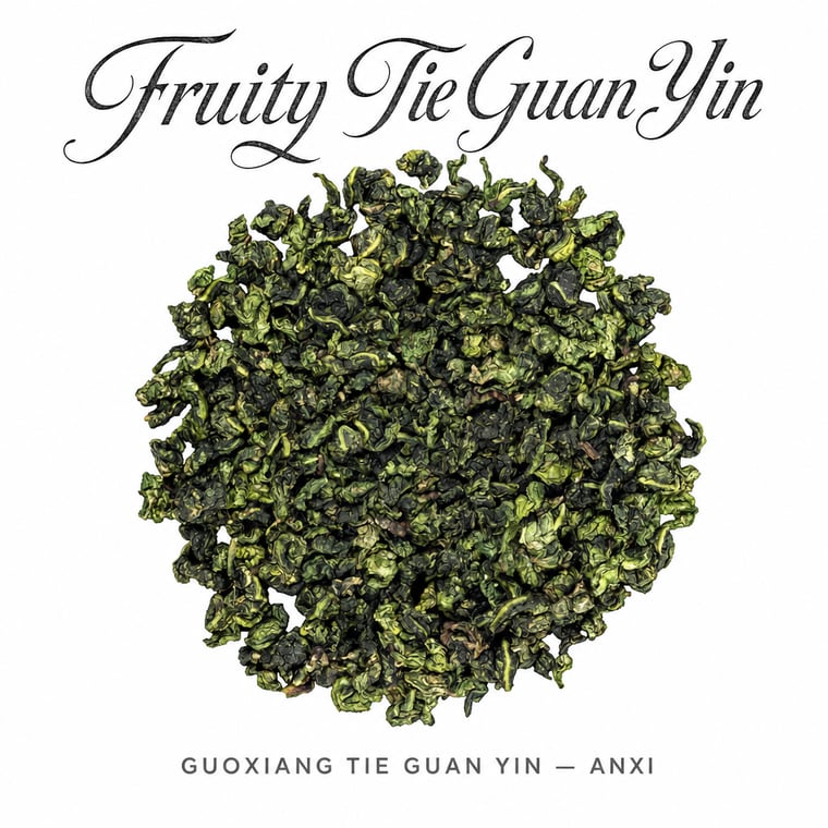 The design — Fruity Tie Guan Yin