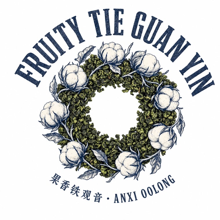 The design — Fruity Tie Guan Yin