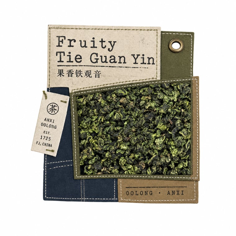The design — Fruity Tie Guan Yin