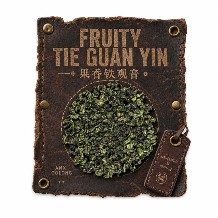 The design — Fruity Tie Guan Yin