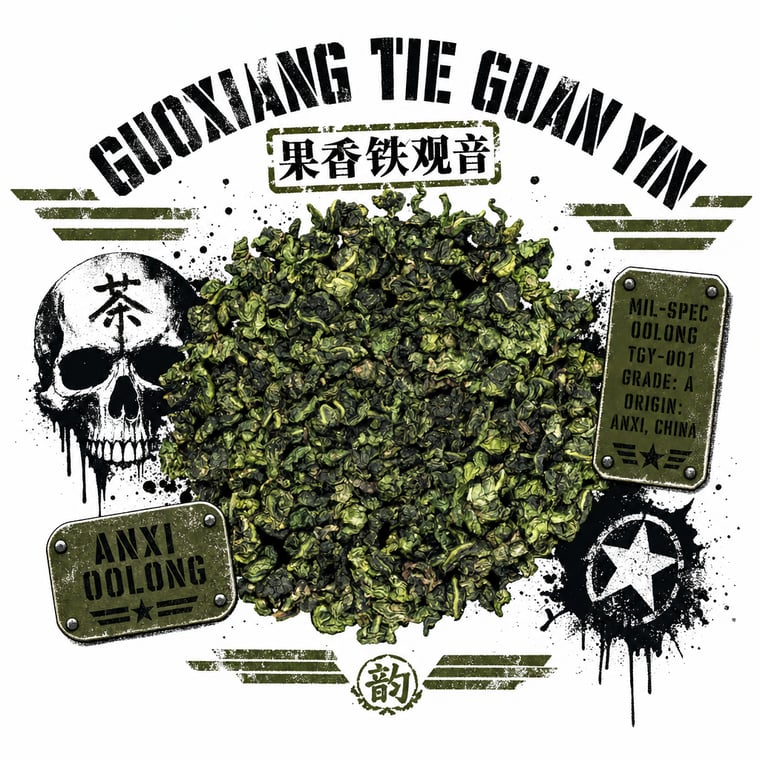 The design — Fruity Tie Guan Yin