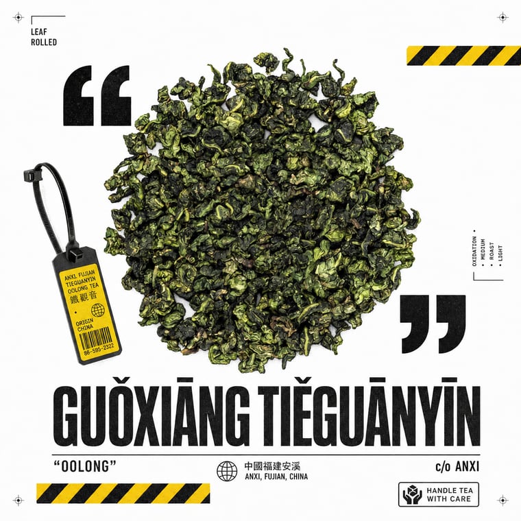 The design — Fruity Tie Guan Yin