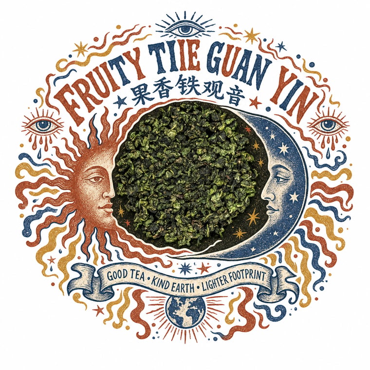 The design — Fruity Tie Guan Yin