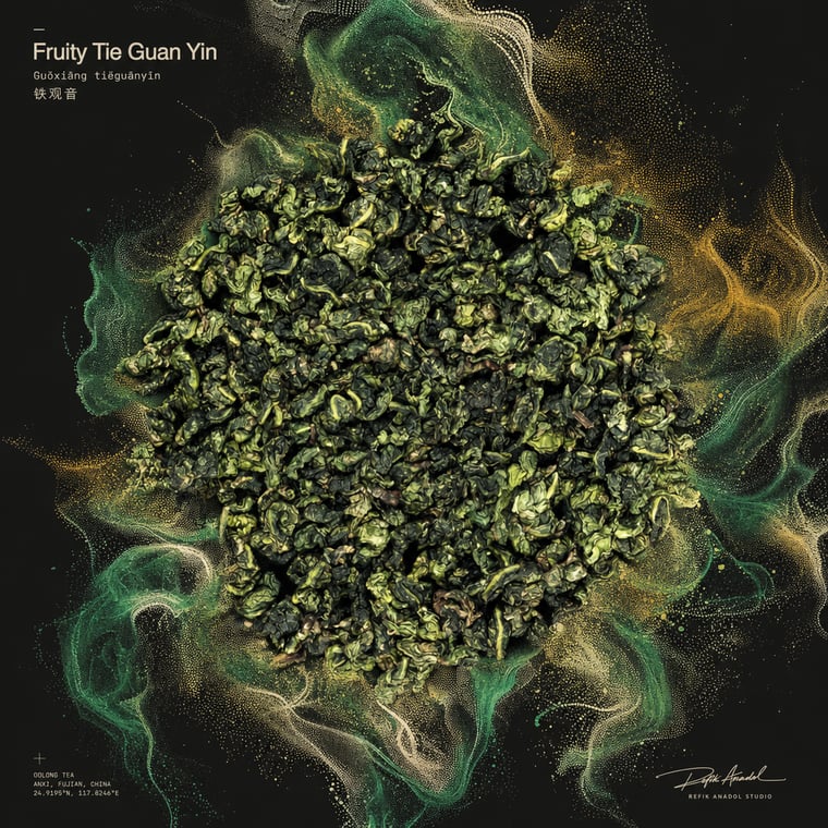 The design — Fruity Tie Guan Yin
