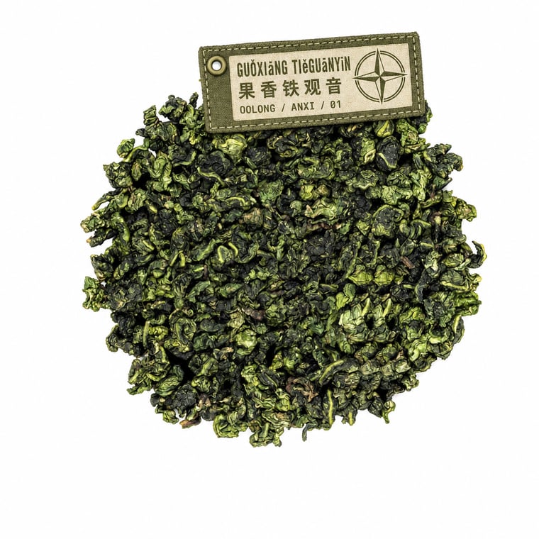 The design — Fruity Tie Guan Yin