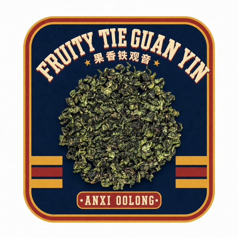 The design — Fruity Tie Guan Yin
