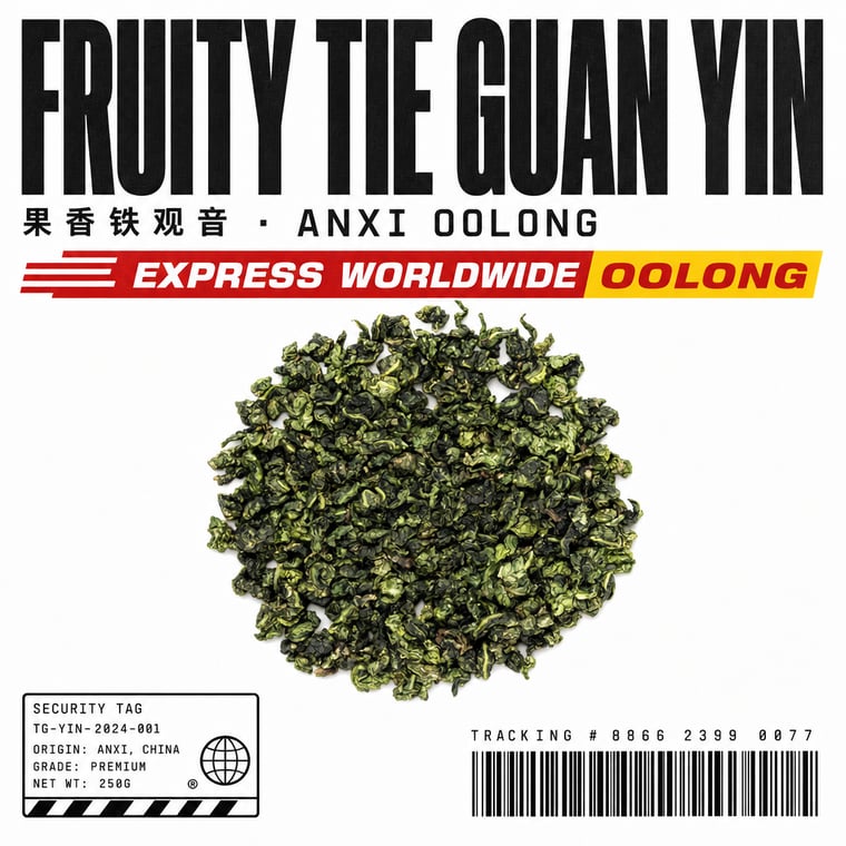 The design — Fruity Tie Guan Yin