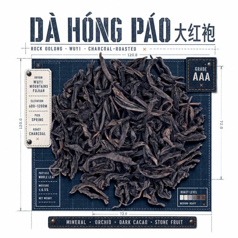 The design — Dà Hóng Páo